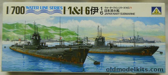 Aoshima 1/700 IJN Submarines I-1 and I-6, WLS071-250 plastic model kit